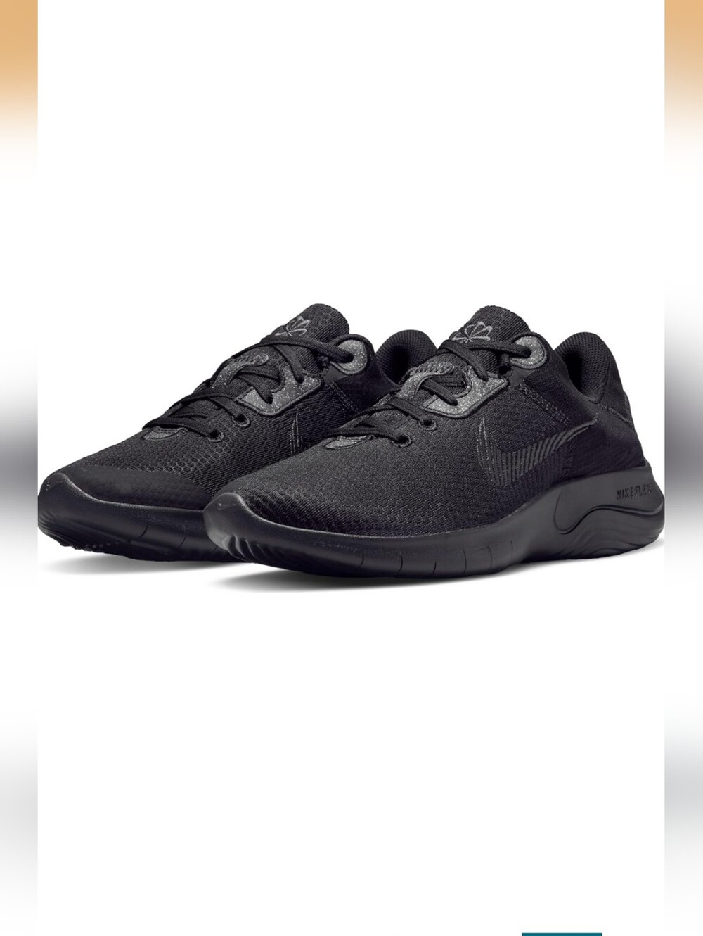 NIKE FLEX EXPERIENCE TRAINING SHOES RUNNING SNEAKERS ALL BLACK WOMEN'S 9